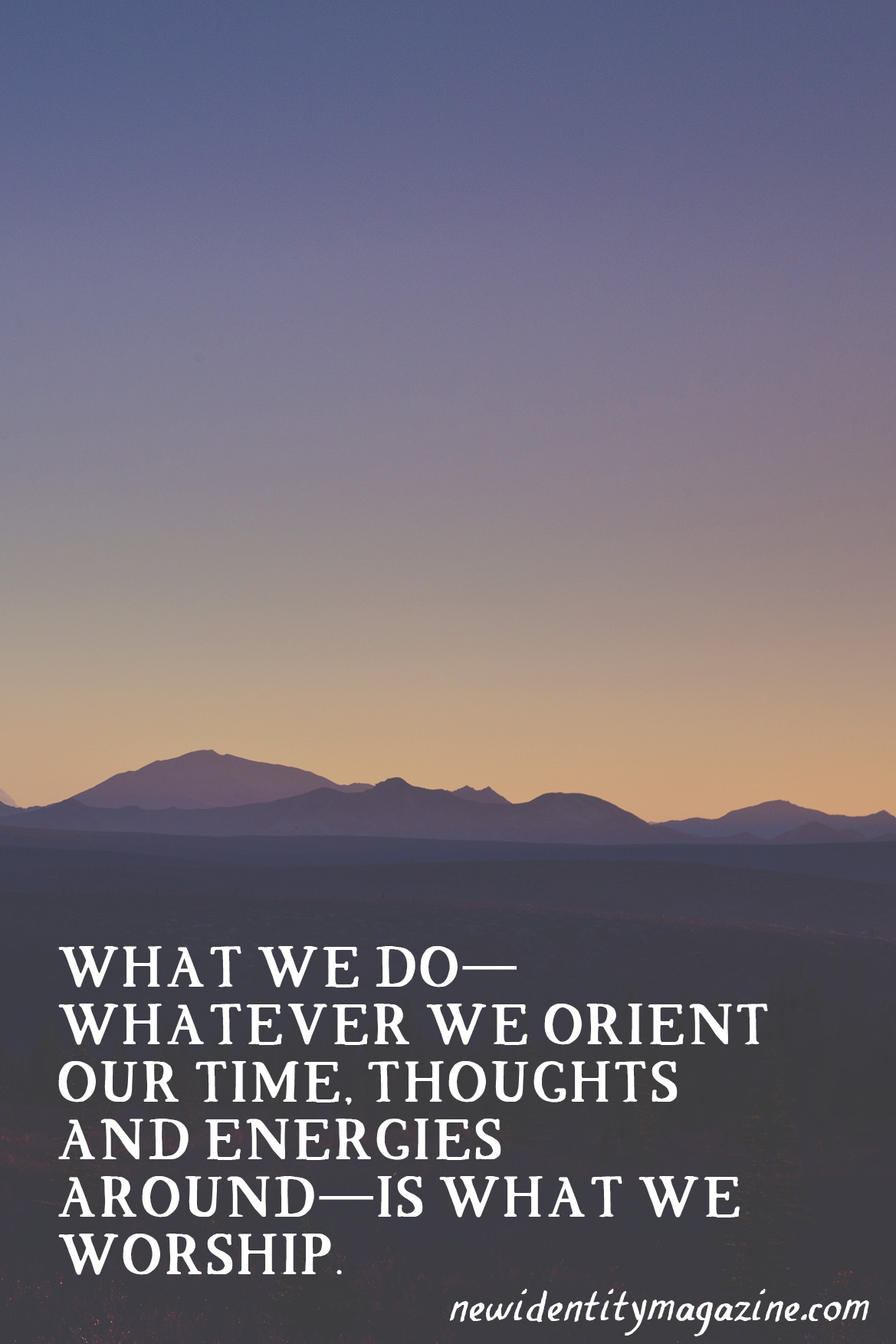 Reforming Worship - New Identity Magazine